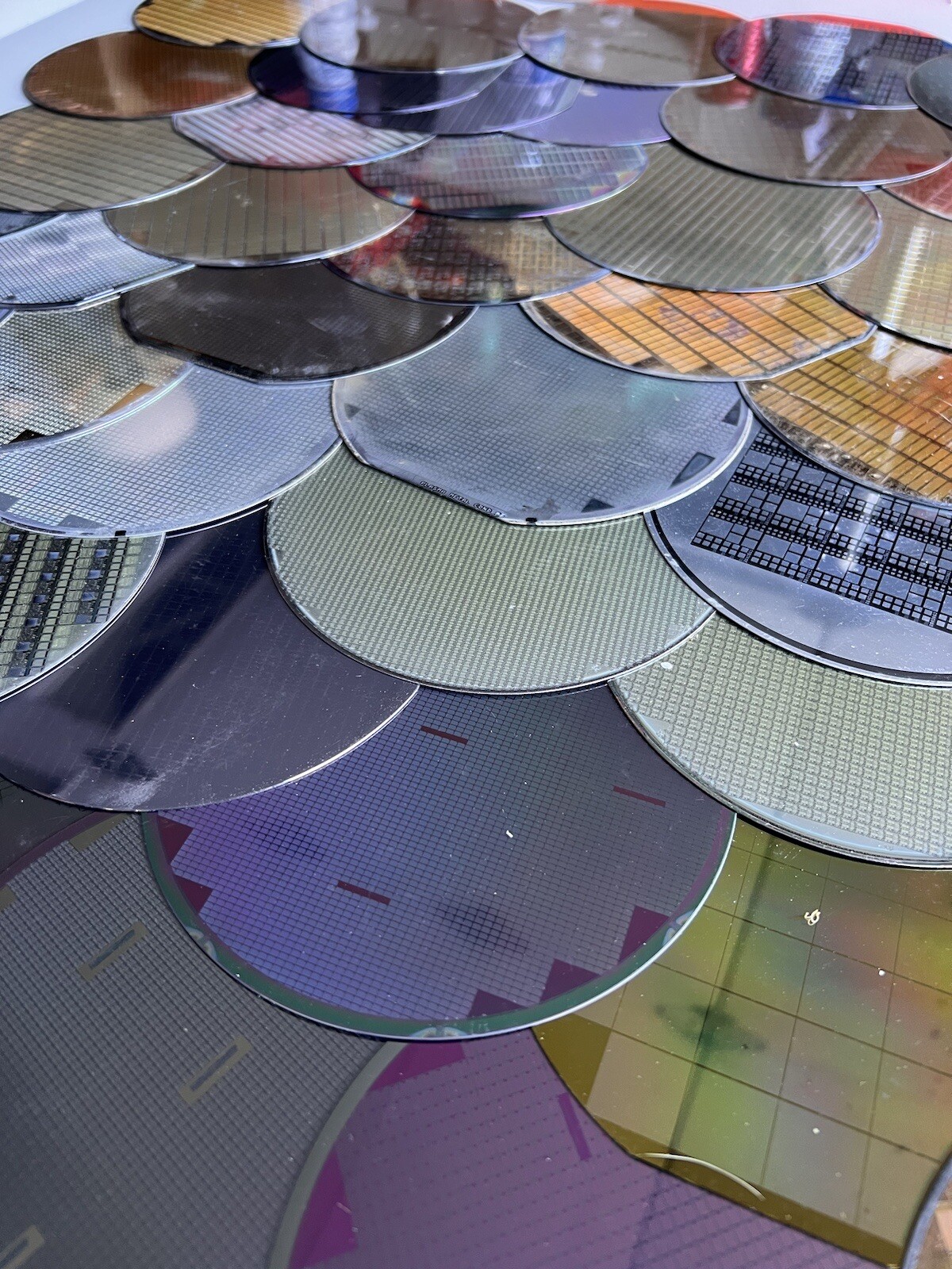 150 MM 6” PATTERNED SILICON WAFERS, LOT OF 50 500 To 600um Thick