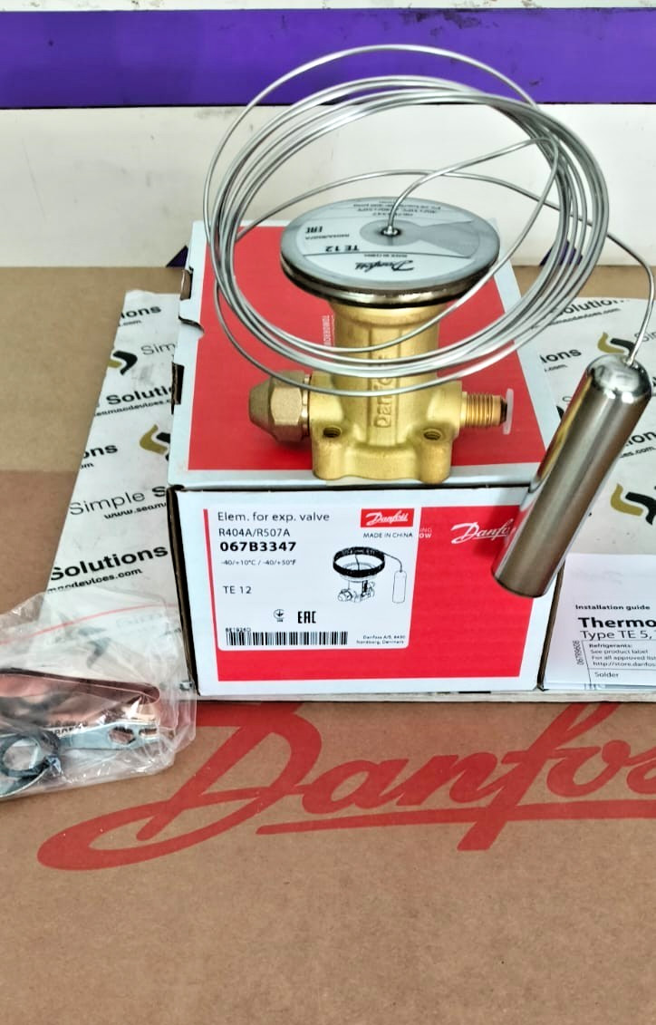 1PC- Danfoss 067B3347 Element for expansion valve, TE 12, R404A/R507A- New