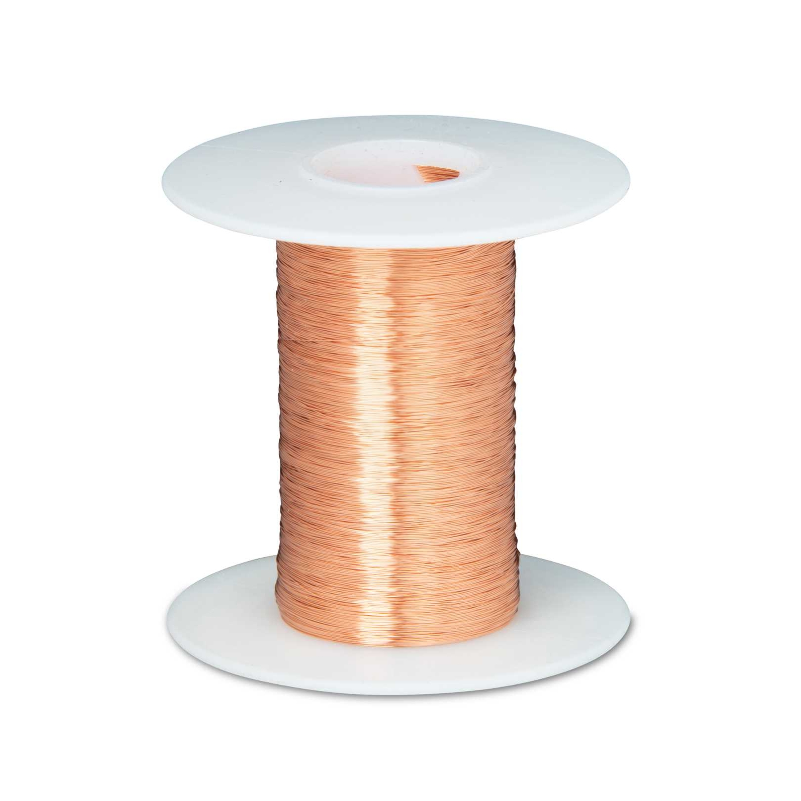 34 AWG Bare Copper Wire, Buss Wire, 1000′ Length, 0.0063″ Diameter, Natural
