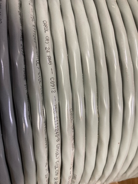 CAROL 24AWG 4PAIR E111240-8 CO912 STYLE 2493 SHIELED SOLD PER FOOT