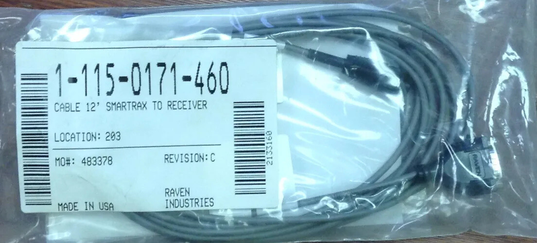 Raven 12 FT Cable SmarTrax To Receiver – 115-0171-460