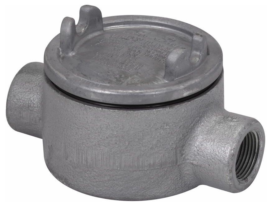 Crouse-Hinds GUAC26, Conduit Outlet Box, 3/4 Cst Iron Div 1 Round Base, 1 PC
