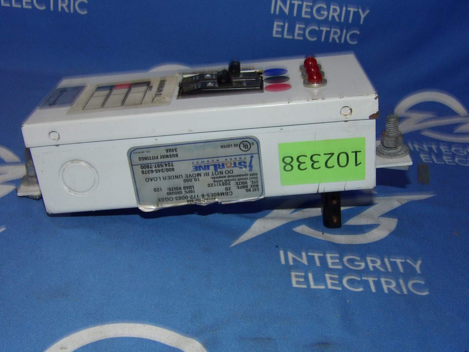 StarLine CBM60E5-6-172-0083-0G03 20A 208Y/120V Busway Tap Box + 1 Year Warranty