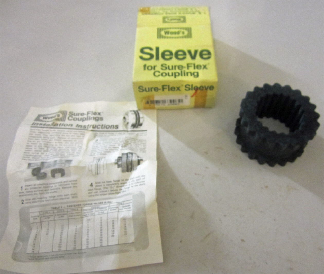Woods 5JE Sure-Flex Sleeve Coupling Insert, Model 5JE, New