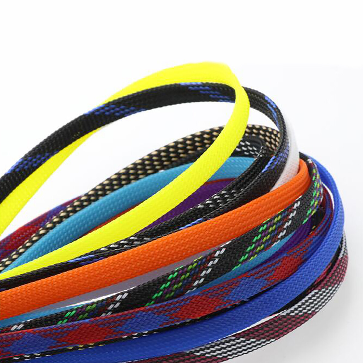 3mm-50mm PET Expandable Braided Sleeving Wire Cable Harness Sheathing All Colors