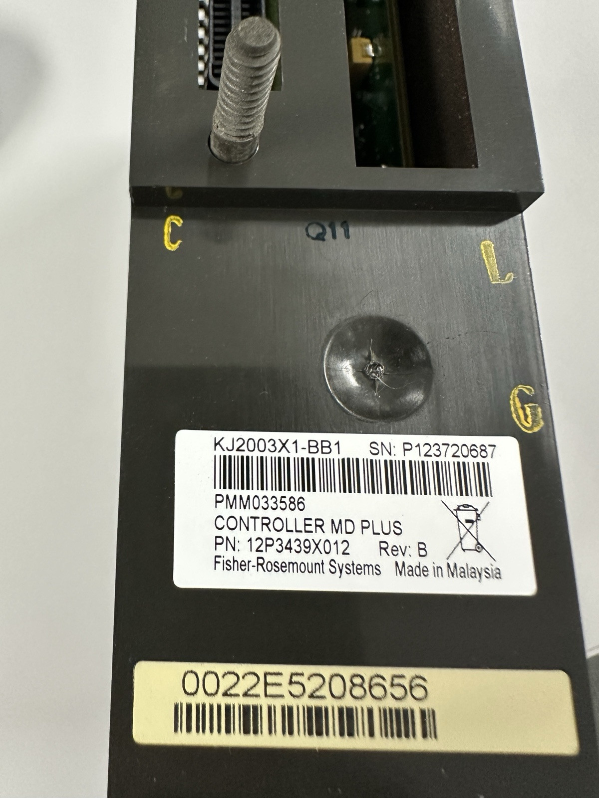 Emerson Delta V Controller MD Plus KJ2003X1-BB1 Rev: A B D Fisher 12P3439X012