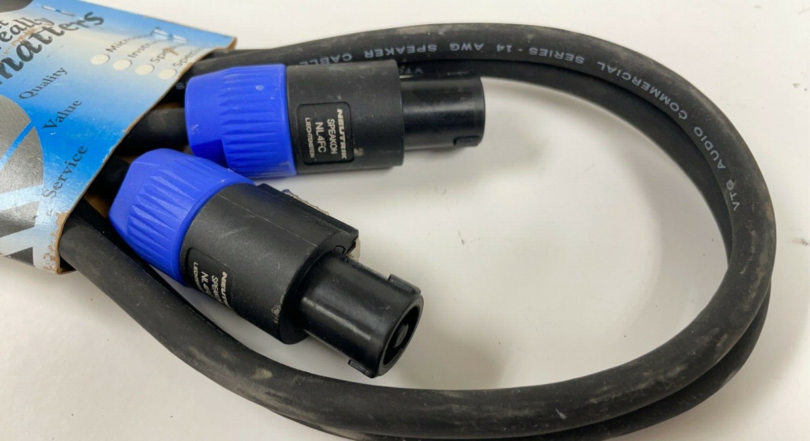 RAPCO-HORIZON H14-6N4N4 6′ 14GA COMM SPEAKER CABLE