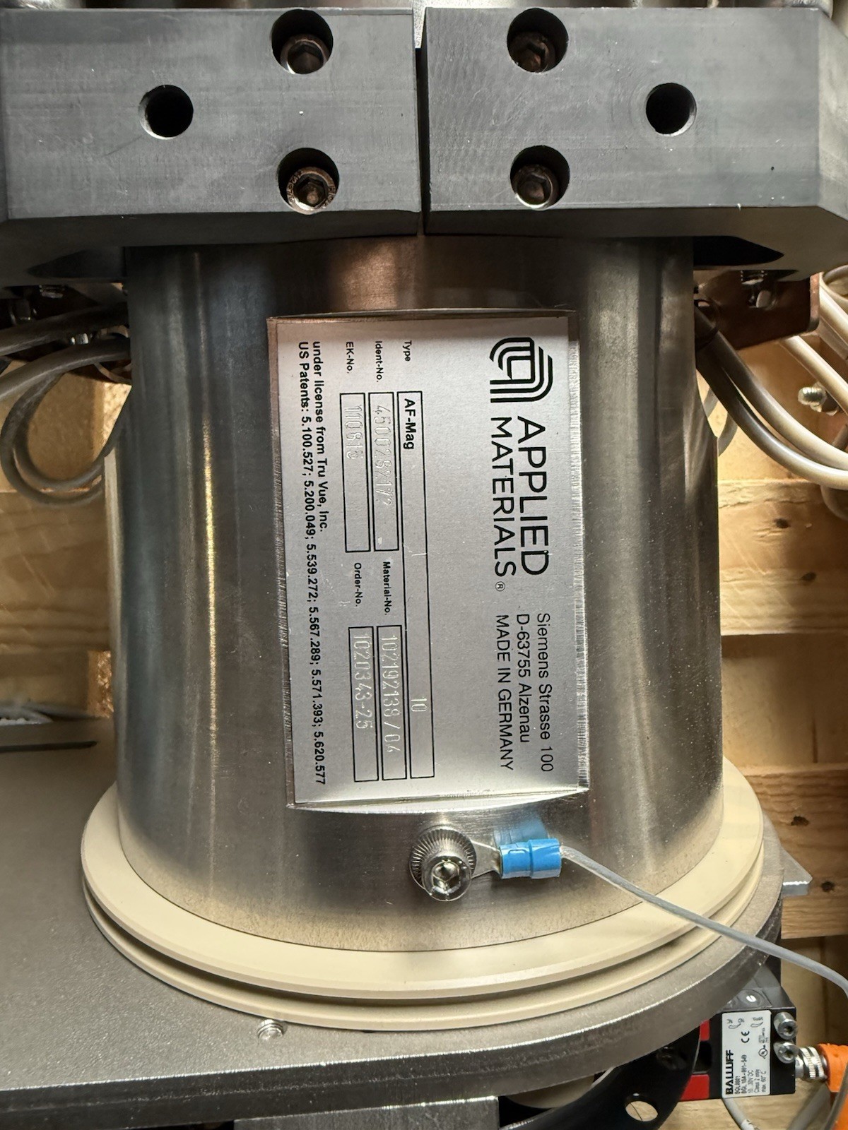 Applied Materials AF-Mag Magnetron with Deublin 655-875-877 Rotary Unions