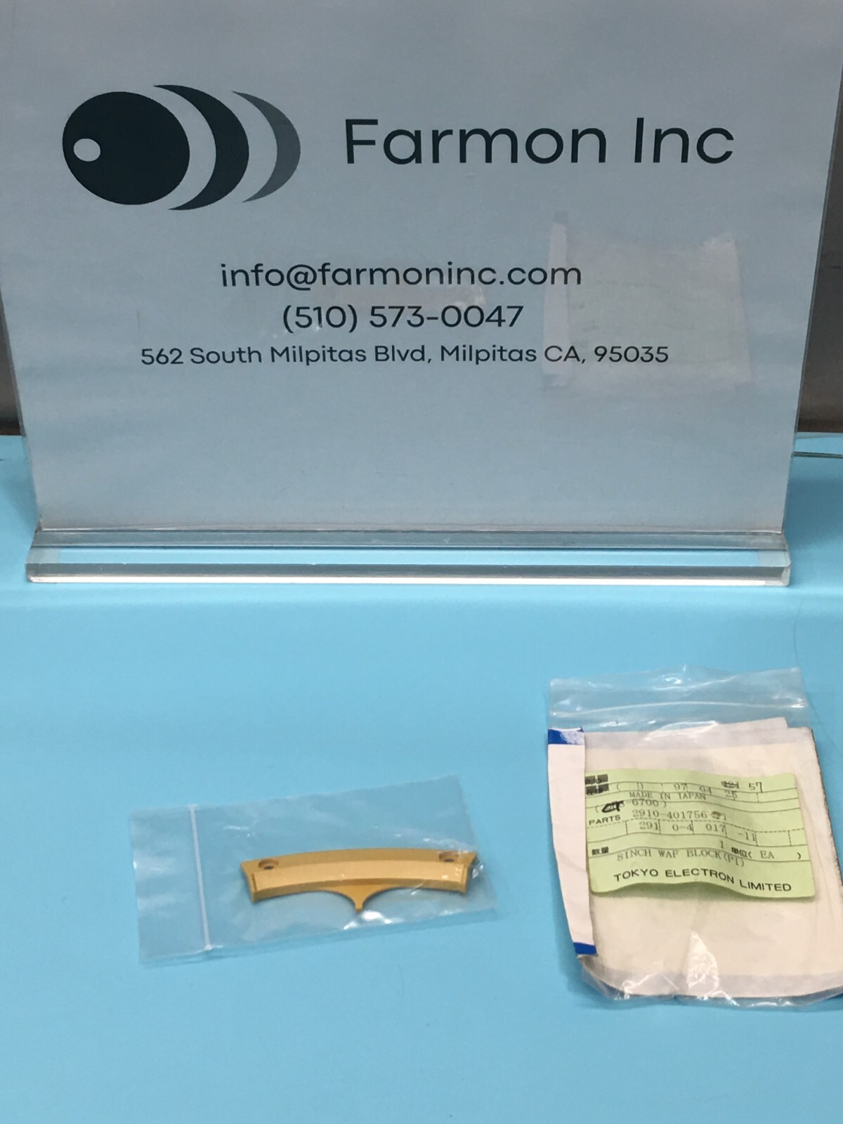 TOKYO ELECTRON TEL 2910-401756-11, 8″ WAFER BLOCK (PI), 155785