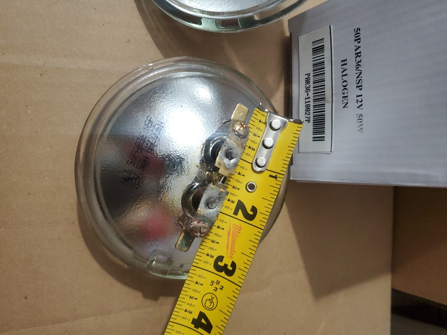 2 PACK Halogen 12V 50W Light Bulbs 50PAR36/NSP – NEW – PAR36-110027P