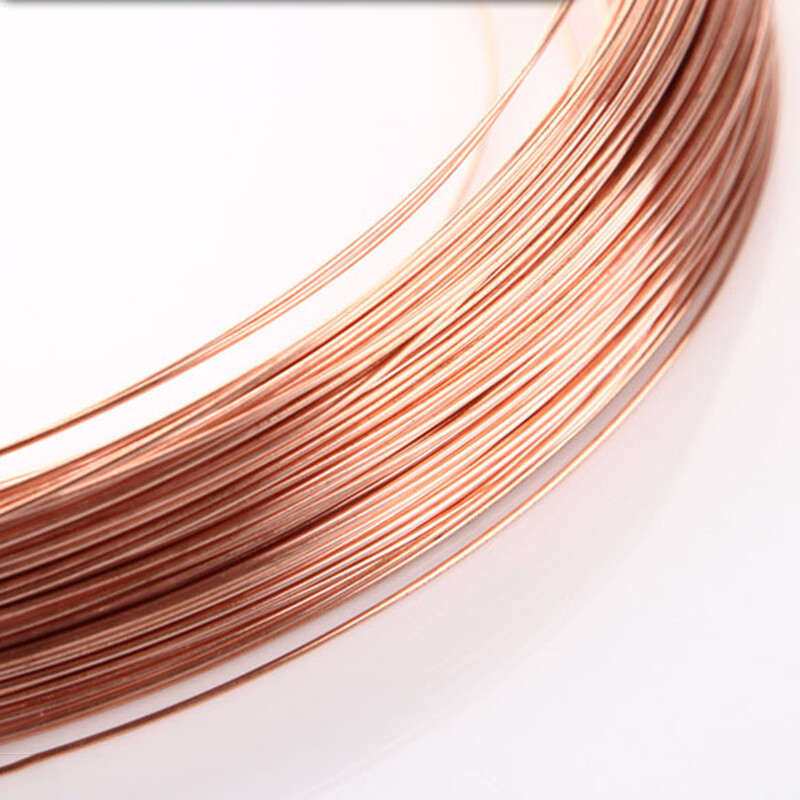 Pure Copper Wire 0.7mm 0.8mm 0.9mm 1mm Round Solid Bare Wire Multi-Size Craft