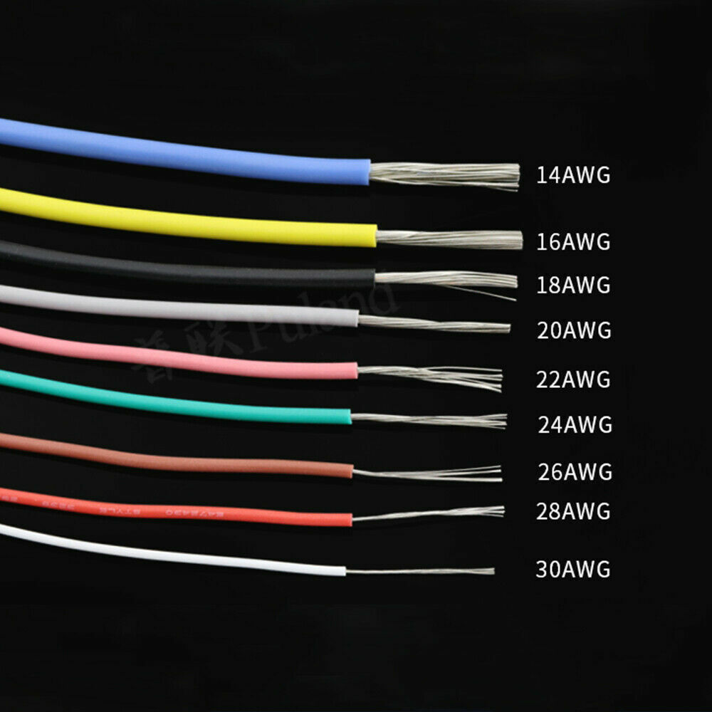 UL3135 Flexible Silicone Wire Cable 10 12 14 16 18 20 22 24~30AWG Tinned Copper