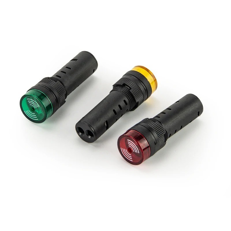 LED Flash Alarm Indicator Buzzer 16mm Panel Mount 12V/24V/220V AD16-16SM 10 Pack