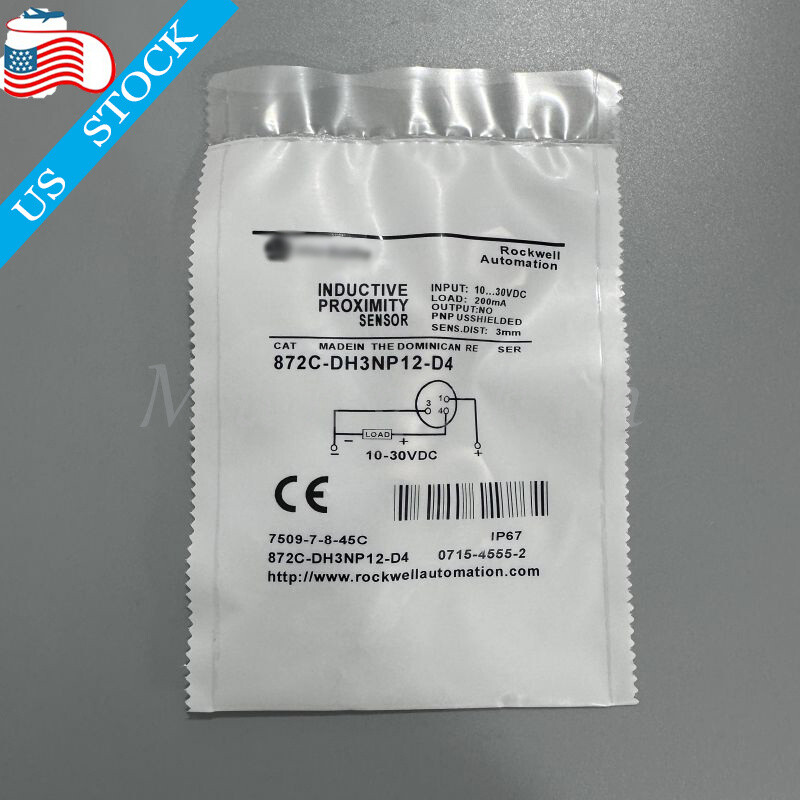 New For Allen-Bradley 872C-DH3NP12-D4 Proximity Switch Sensor 10-30VDC 200mA 3mm