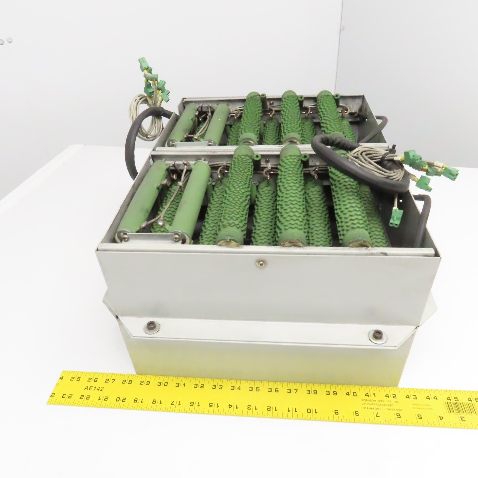 8OhmJ 16OhmJ 300V Multi Value Wire Wound Resister Bank W/ Cooling Fans