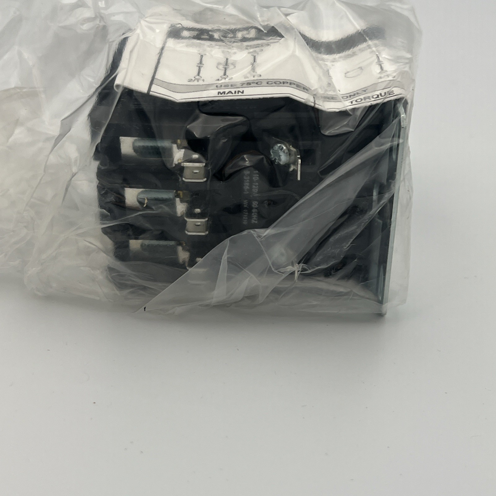 Eaton C25DNF340A 600V 40/60A Contactor 3P Quick Connect Terminals