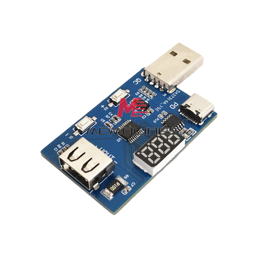DC3.6~20V Adjustable Voltage Charging Head Aging Test Module QC2.0 QC3.0 PD3.0