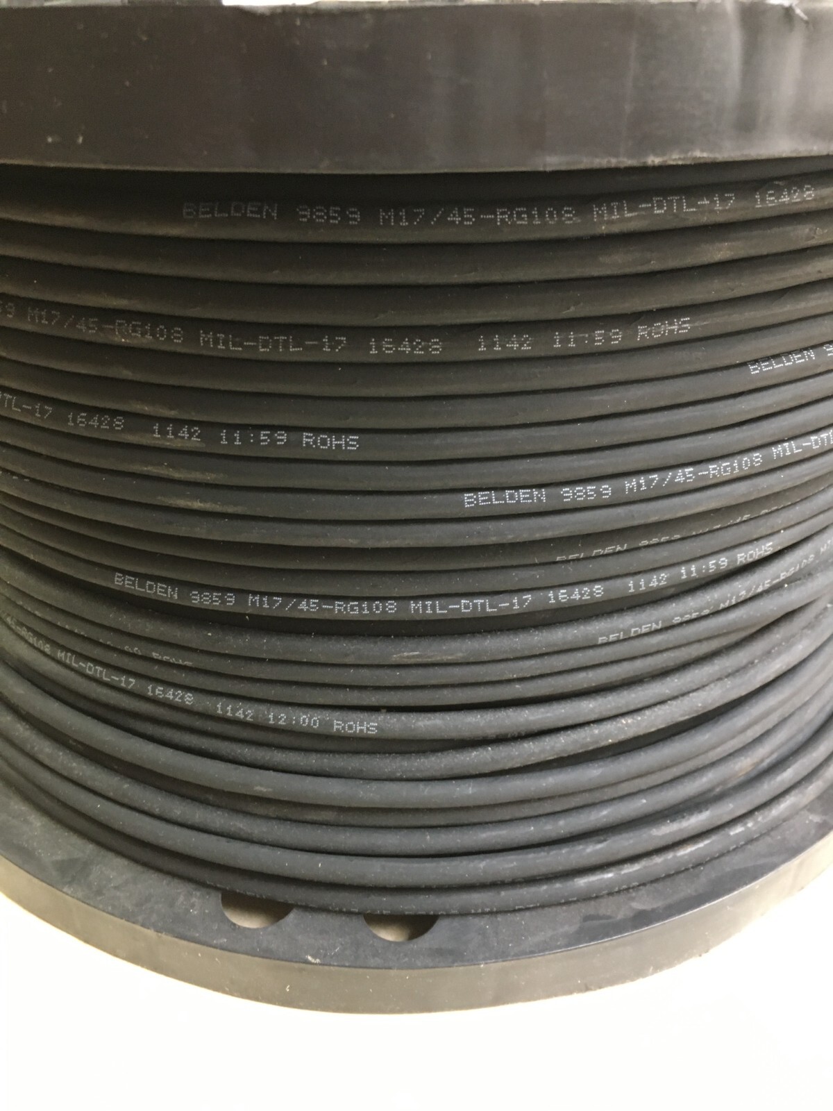 Belden 9859 20 AWG 7×28 RG-108/U Tinned Copper Twinax Cable – Sold by the Foot