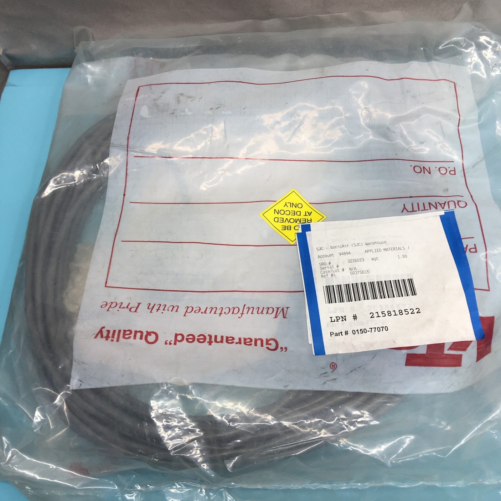 AMAT 0150-77070, 50 FT NULL MODEM CABLE, 147068
