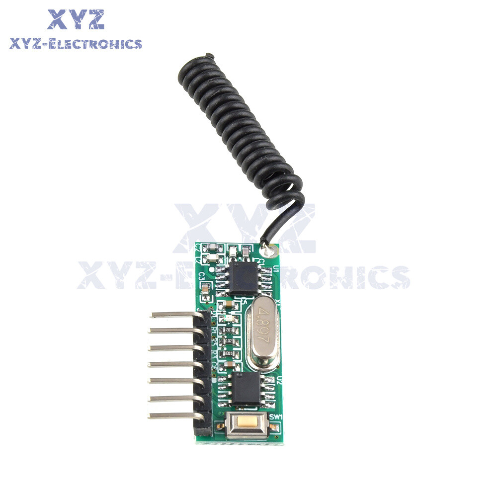 315MHz RF Module Receiver Remote Control 4-Way Learning Decoder Board DC3.3~5V
