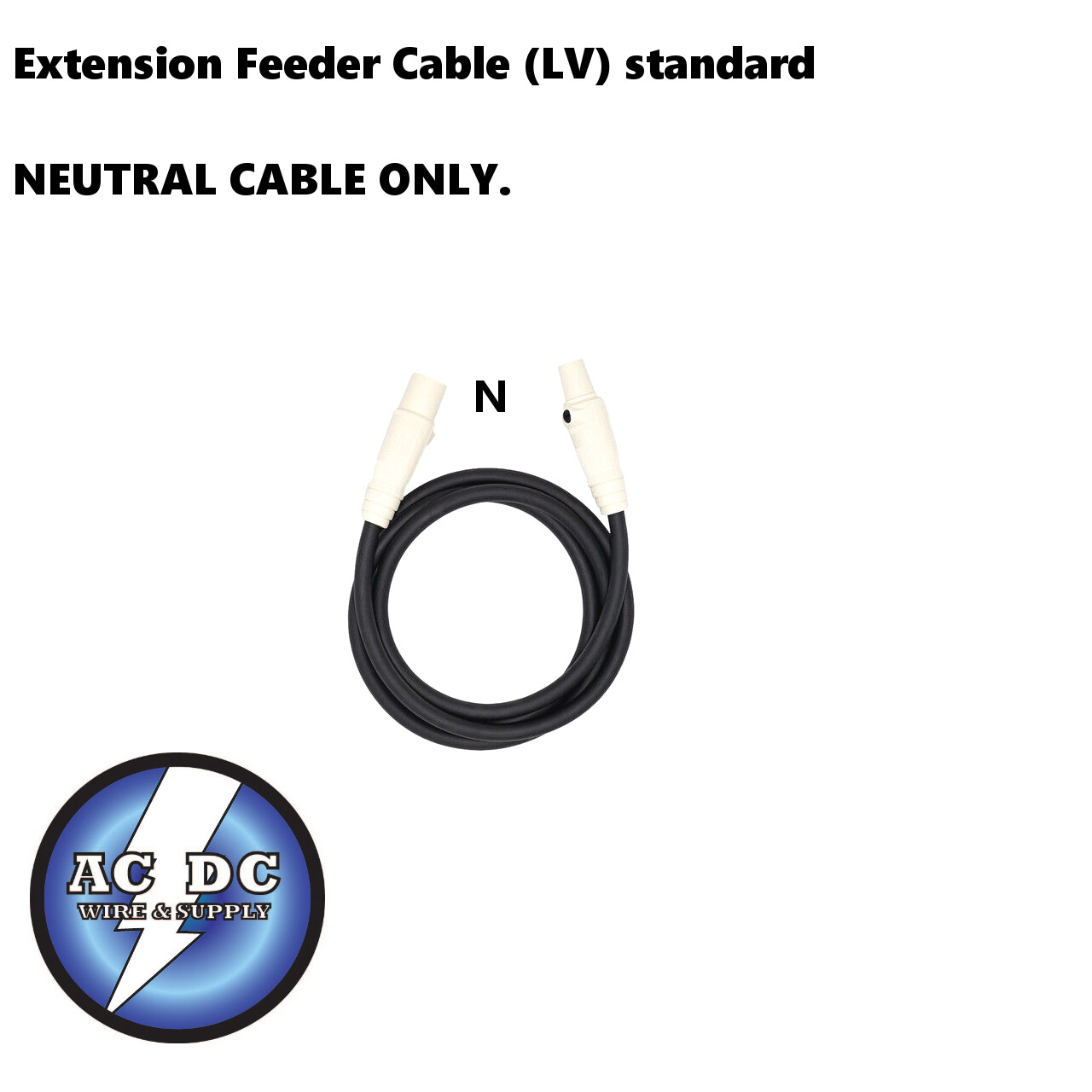 #2 600V TYPE SC CAM LOCK CORD SET OF {5} M/F 600V