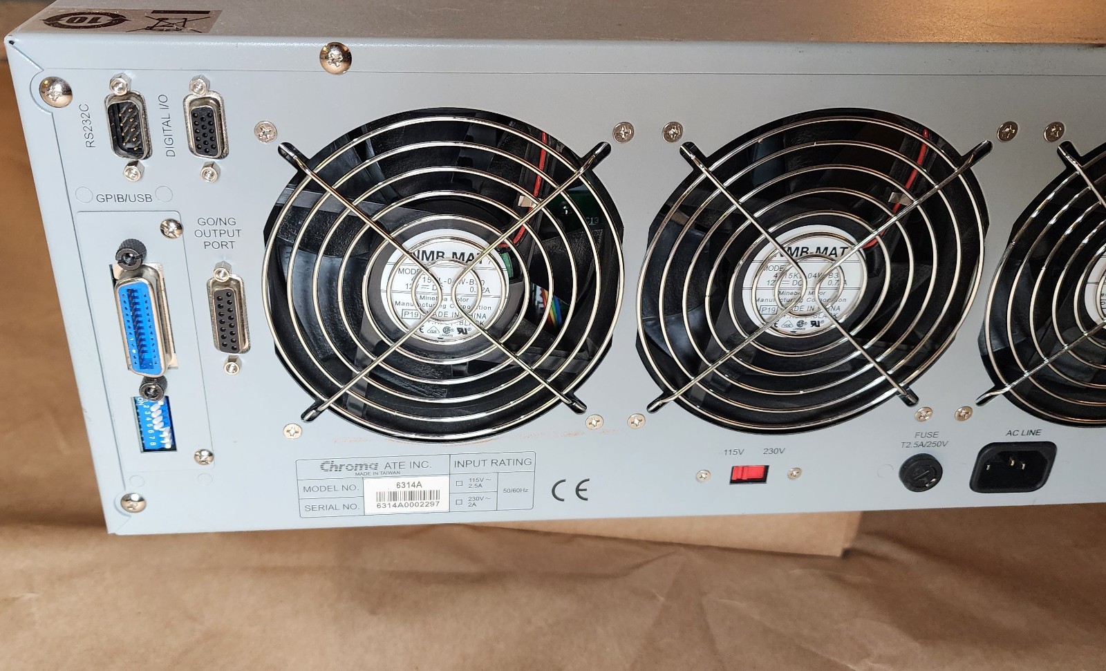 Chroma 6314A DC Electronic Load 4-Slot Mainframe w programmable 63102A 63103A