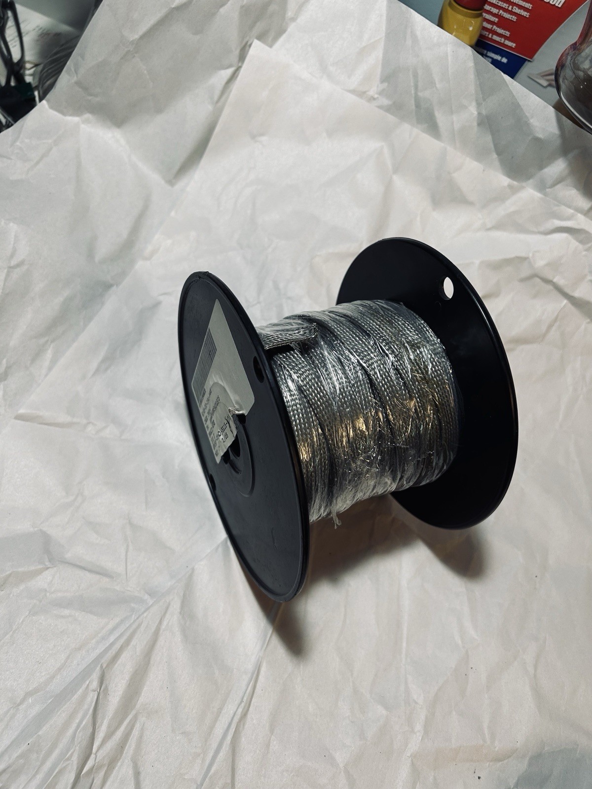 Allied Wire-New Roll-Tubular Braid, Mil-Spec AA59569A Tinned Copper 3/8”x100’