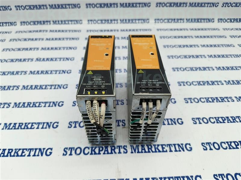 Lot 2pcs. Weidmuller PRO ECO 120W 24V 5A DIN-Rail Power Supply 24V 5A