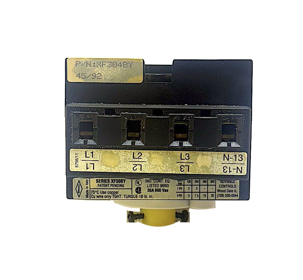 Bremas 4Pole 30Amp 600Vac Rotary Fusible Disconnect Switch (New)