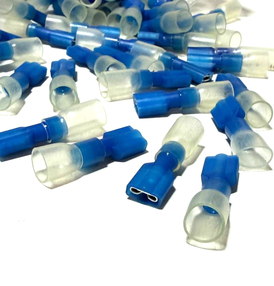 175 Pcs Female Quick Disconnect Terminals Fully Insulated 16-14 GA