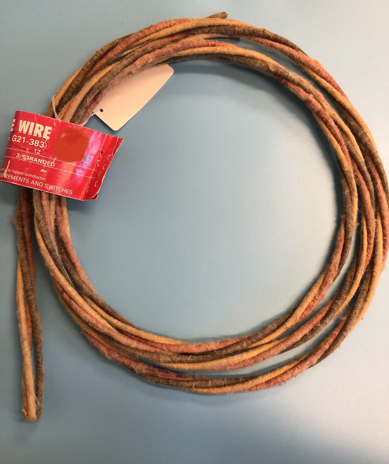 RANGE WIRE G21-383 12 GAGE 3 WIRE STRANDED 9 FT HEAT AND MOISTURE RESISTANT
