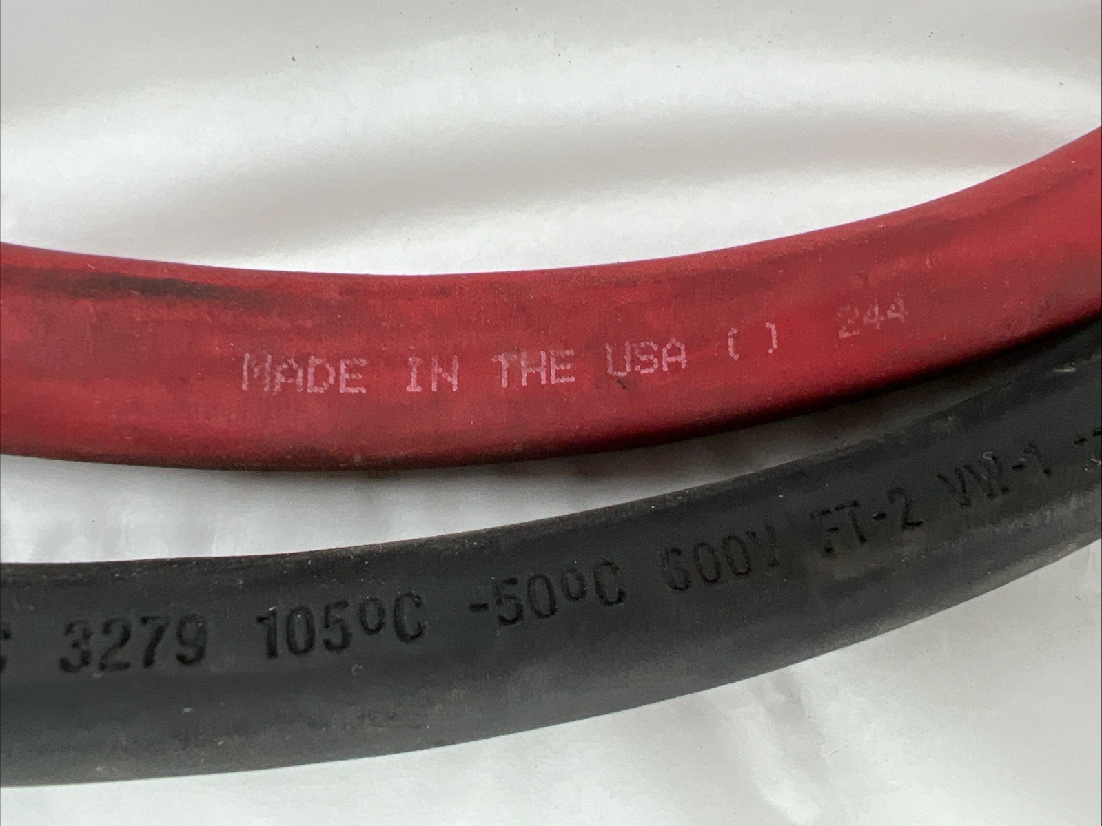 2/0 Gauge Pure Copper Ultra Flexible Welding & Battery Cable Black & Red w Lug