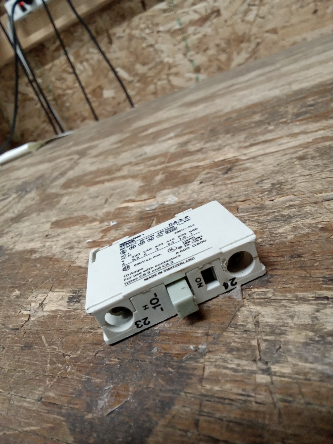 Sprecher + Schuh CA 3-P Normally Open Contact Block F40