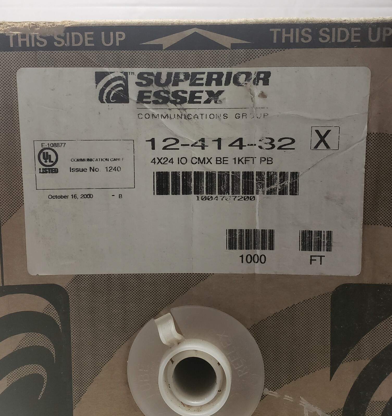 Superior Essex-24-4P Station Wire-10 Cmx-1,000FT-Sol Bc I/O Grade-Sol Bc PE/PVC