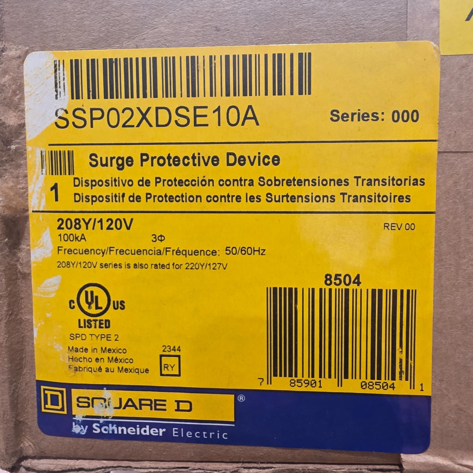 Square D Surge Protective device SSPO2XDSE10A