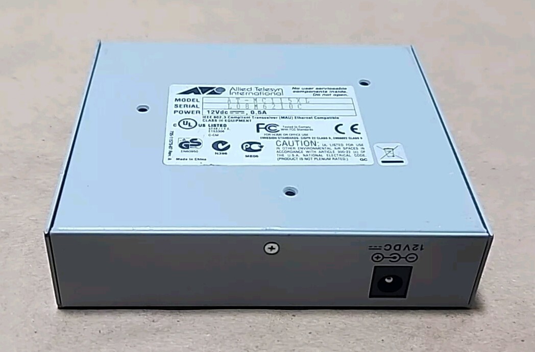 *PREOWNED* Allied Telesyn AT-MC115XL 10/100M Auto-Negotiation Converter Warranty