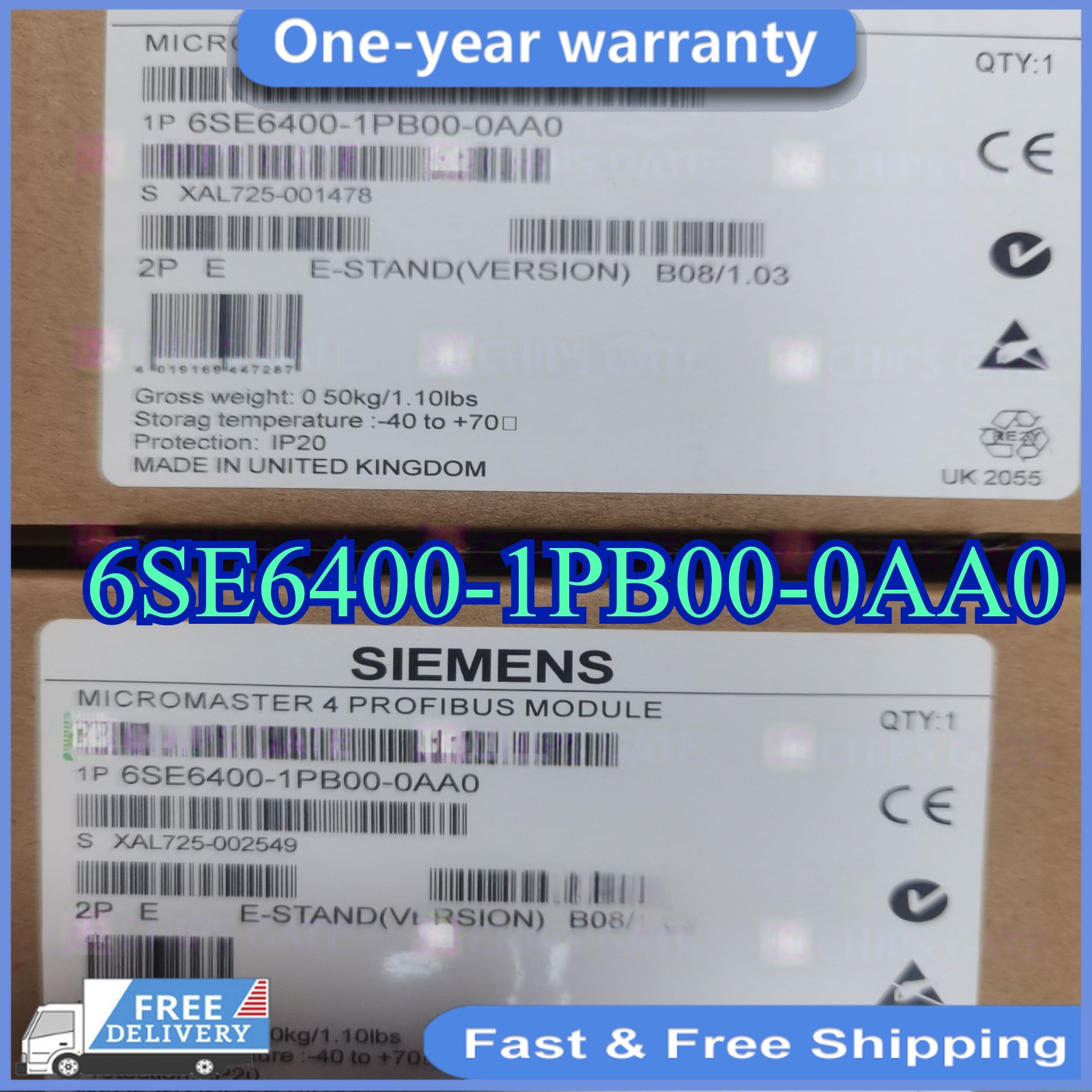 6SE6400-1PB00-0AA0 1PCS NEW IN BOX Siemens Fast ship with warranty Good quality