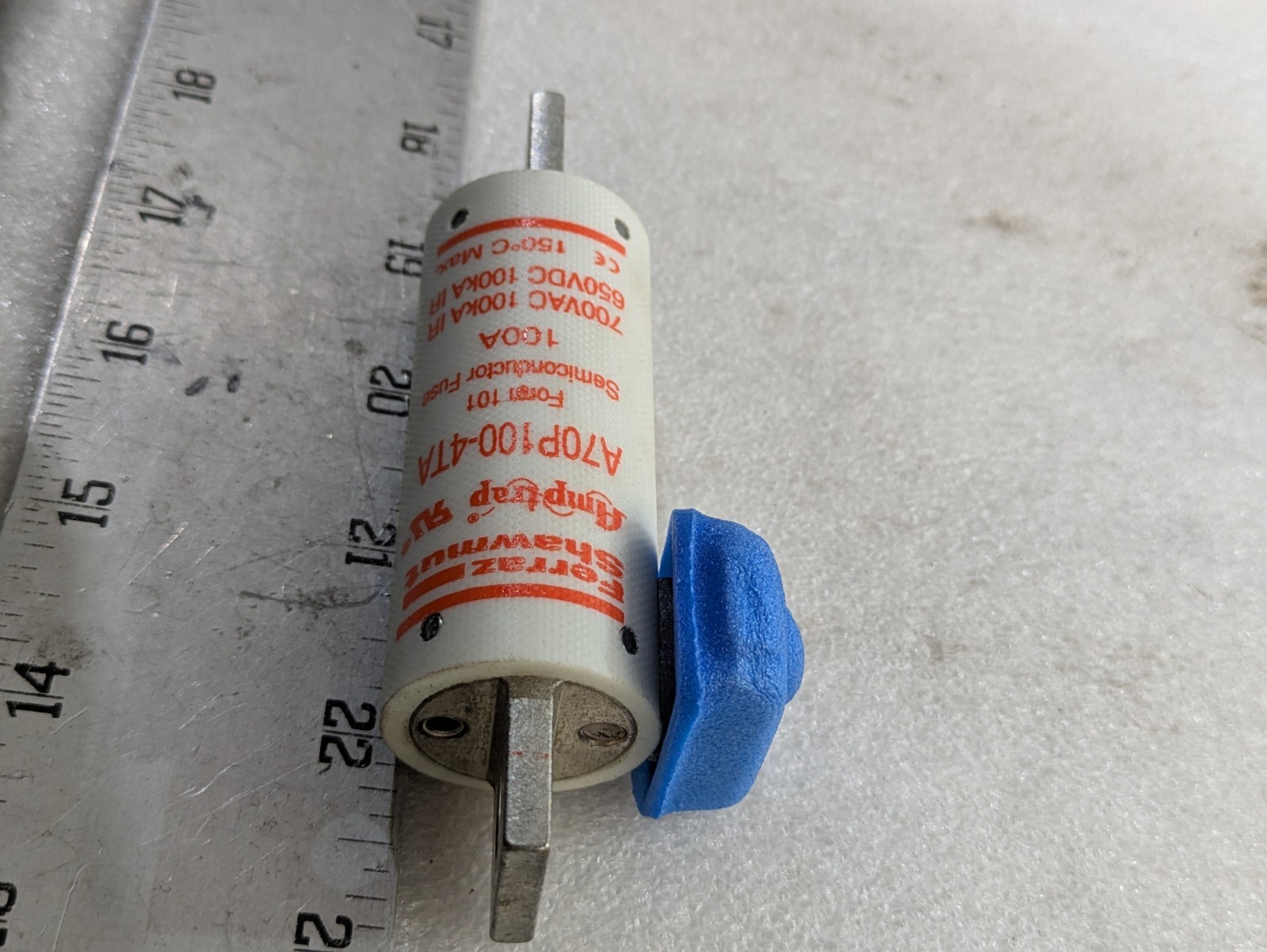 FERRAZ AND SHAWMUT A70P100-4TA FUSE 100A 700VAC 100KA 650VDC EACH