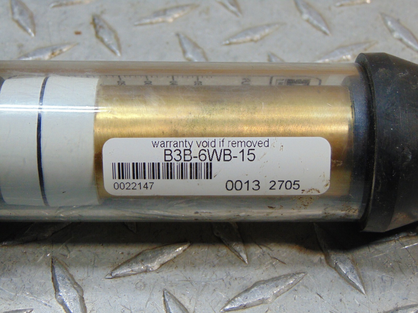 NEW LAKE MONITORS B3B-6WB-15 VARIABLE AREA FLOW METER