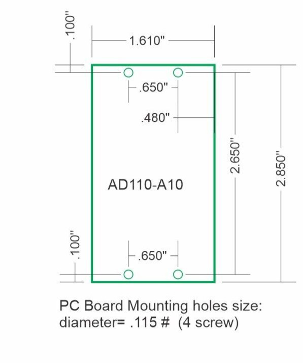 AD110-A10 0-10V LED DIMMER PWM 10 A Output range 12VDC- 24 VDC; Made in USA