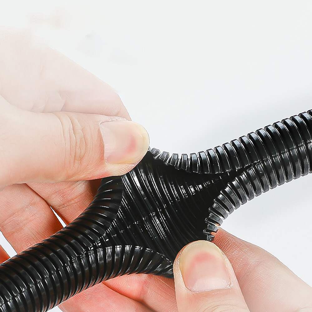 Cable Flexible Conduit / Sleeving / Sheathing Split & Unsplit Loom Harness Black