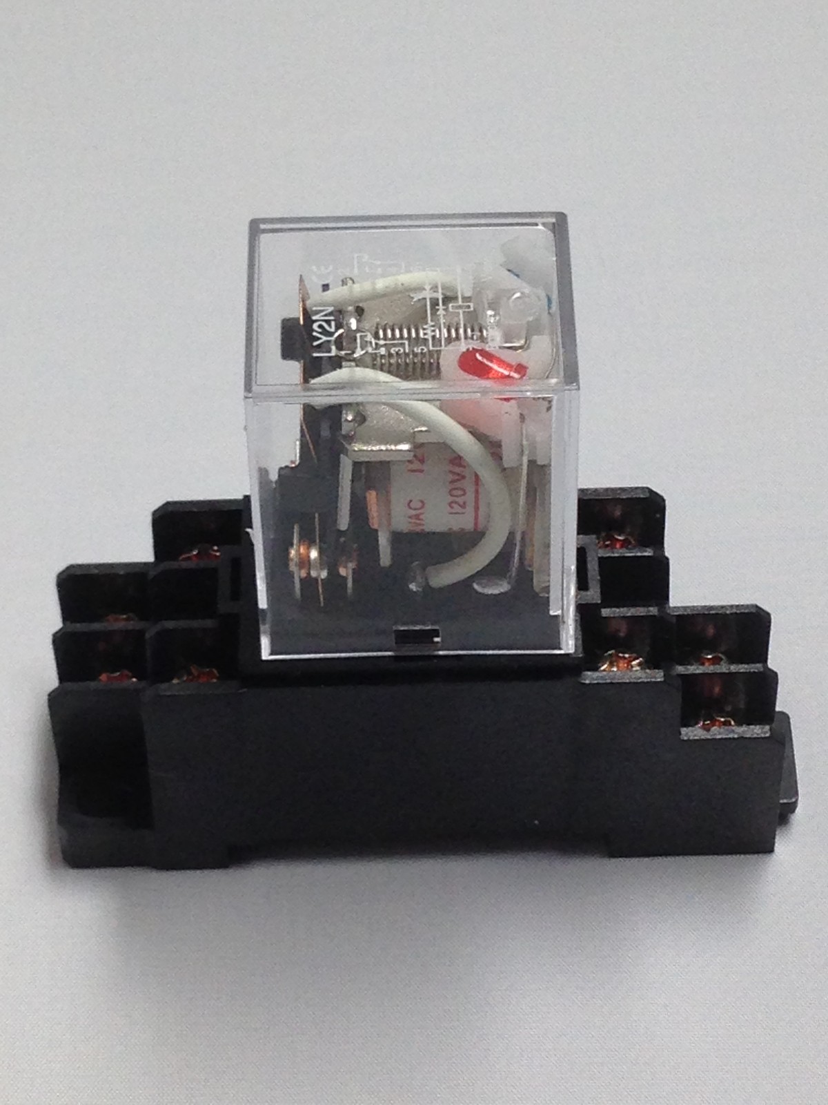 Relay LY2N LY2 110VAC 110V 120VAC 120V AC – 10A 240VAC 28VDC With Socket