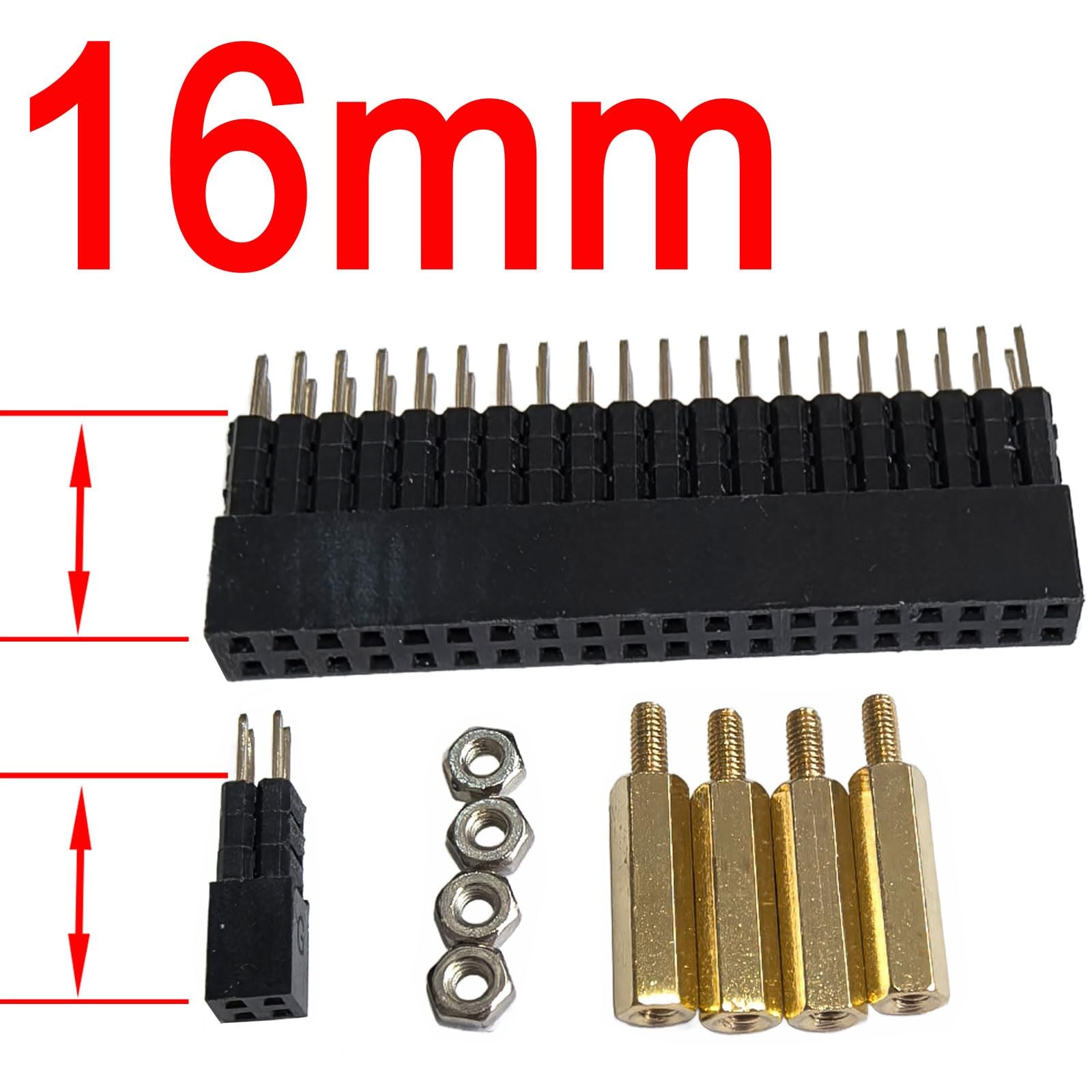 DSLRKIT 16mm GPIO and PoE Pin Header Height Increaser Extender for Raspberry…