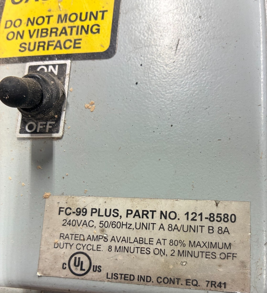 RODIX FEEDER CUBE FC-99 PLUS 121-8580 240 VAC 50/60 HZ