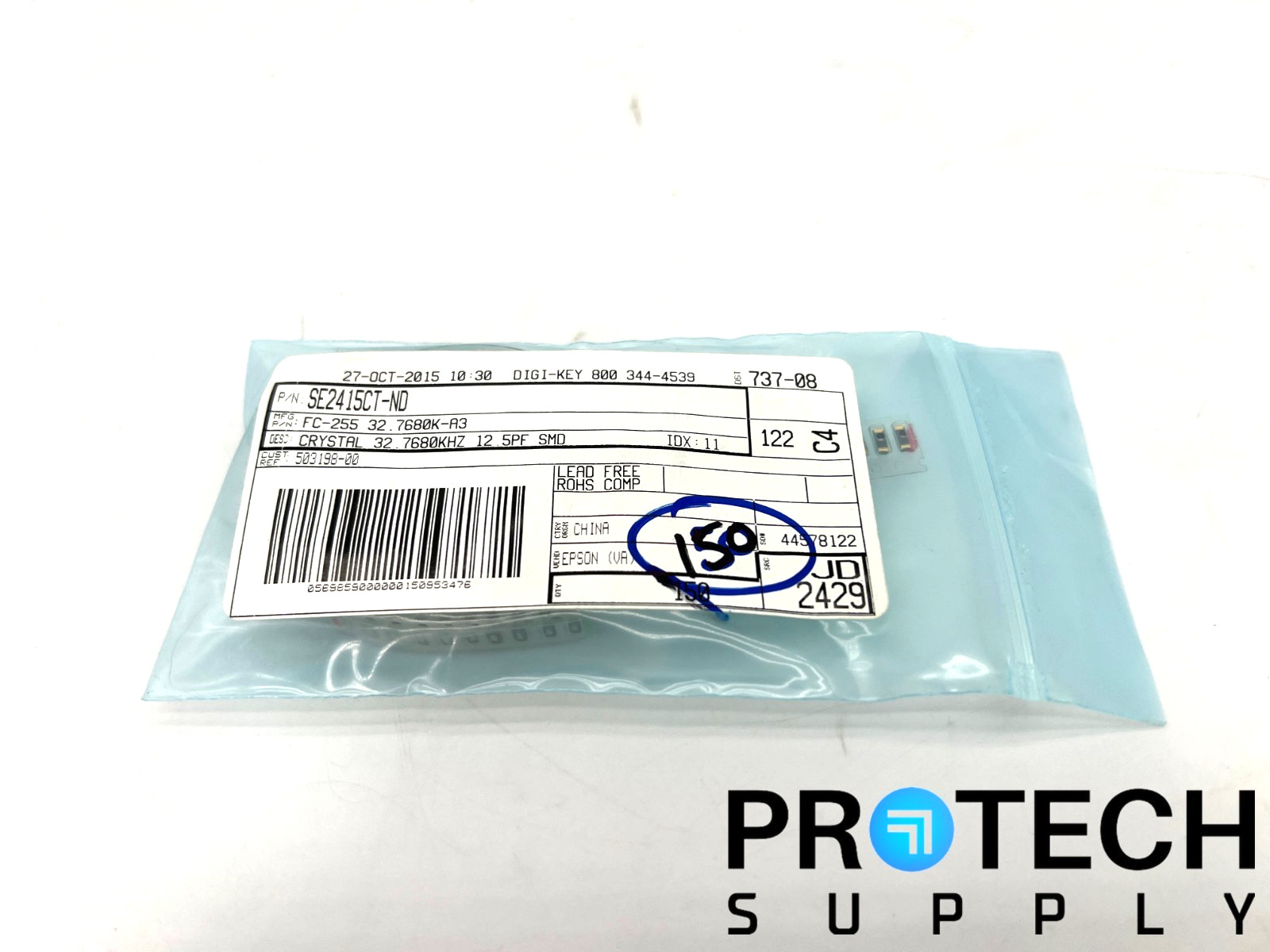 (150/Pk) Epson FC-255 32.7680K-A3 Crystal 32.768MHz 65kOhms with WARRANTY