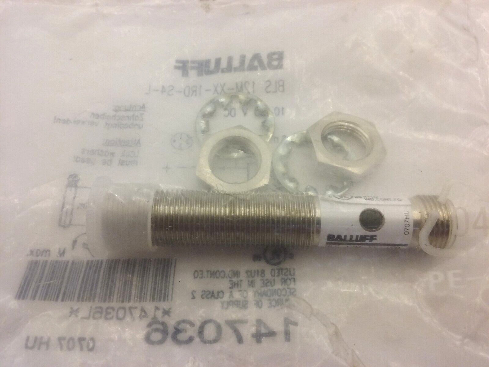 BALLUFF BLS 12M-XX-1RD-S4-L PHOTOELECTRIC SENSOR THROUGH BEAM NIB