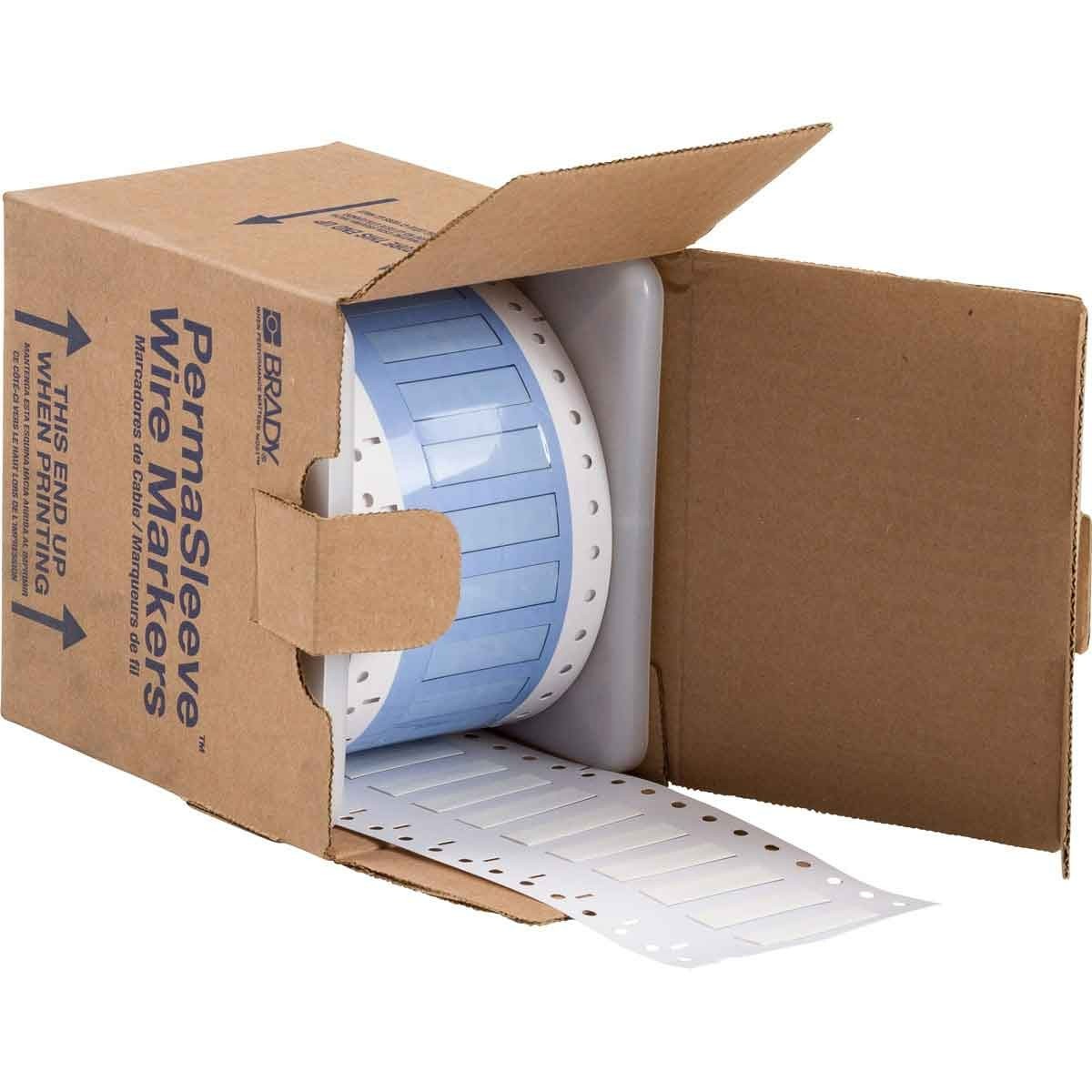Brady PS-250-150-WT-S PermaSleeve 1/4″Dia x 1.5″ Heat Shrink Wire & Cable Labels