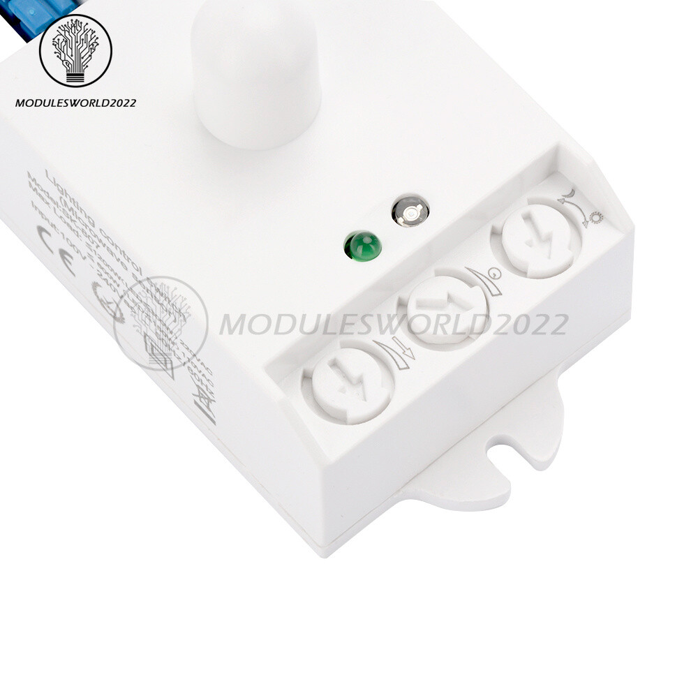 DC12-24V AC110-240V 5.8GHz Microwave Radar Sensor Body Motion HF Detector Switch