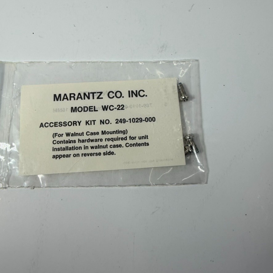 Marantz WC-22 Accessory Kit 3 Screws 249-1029-00 for Walnut Case Mounting