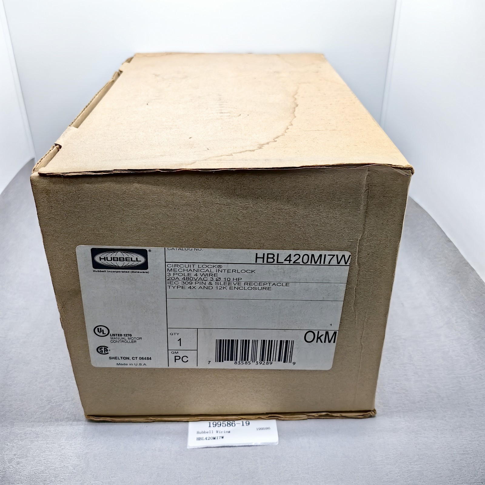 Hubbell Mechanical Interlock Device HBL420MI7W #NJ